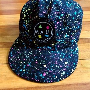 Maui and Sons Black Speckled Skater Hat